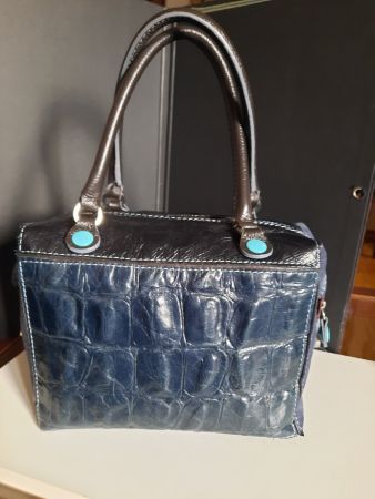 Borsa in pelle blu GABS 3 in 1