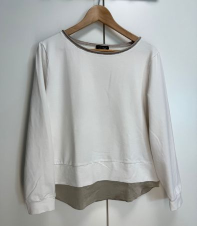 Peserico Shirt Damen Gr. 40 - Baumwolle & Seide