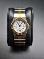 Chopard St. Moritz Stahl 18k Gelbgold Damenuhr 