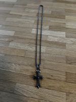 Chrome Hearts Cross Pendant Necklace 925 Sterling Silver