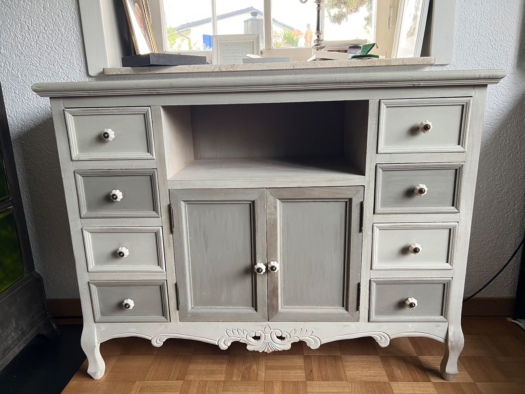 Kommoden: Clayre&Eef Kommode/Buffet/Sideboard Landhausstil, 111x85 cm – Gebraucht aus Stäfa von fas_68jf