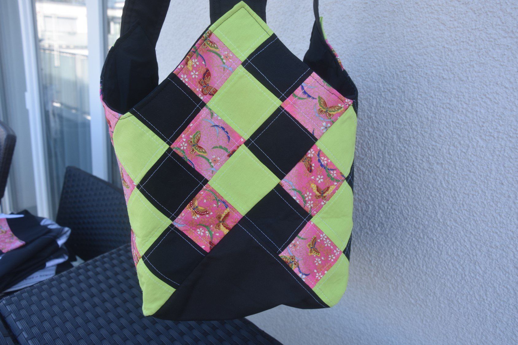 Borse: Shopper- oder Bade-Tasche mit Schmetterlingen mit Täschchen – Nuovo (secondo la descrizione) da St. Gallen venduto da Elmarotto 2