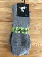 Gold-Soft Bambus Socken, Grau, Grösse 43-46, 2 Paar, Neu