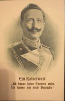 Porträt mit Zitat: Ein Kaiserwort