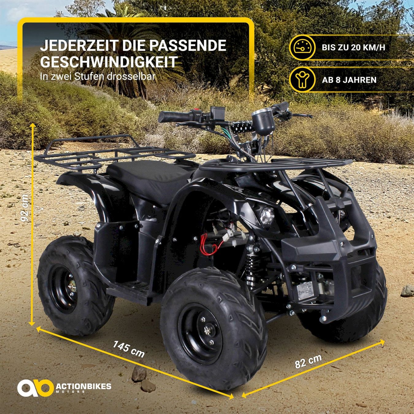 Fahrzeuge für Kinder: Actionbikes S8 FARMER Elektro-Kinderquad – Neu und originalverpackt aus Bottighofen von zaap 5