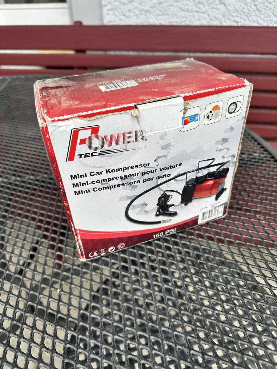 Kompressoren: PowerTec Mini Kompressor 12V fürs Auto – Gebraucht aus Bremgarten AG von Vin_t55b 1