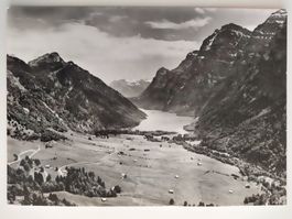 Alte AK Klöntaler-see Glarus, Schweiz, Rarität! dat. 1957