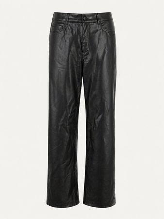Pantaloni neri simil pelle