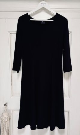 🤍 Designer-Kleid von „Eva Kyburz“, schwarz, Gr. L/40 🤍
