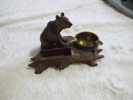 Brienzer Bär Mit Aschenbecher Wunderschöne Feine Geschnitzt