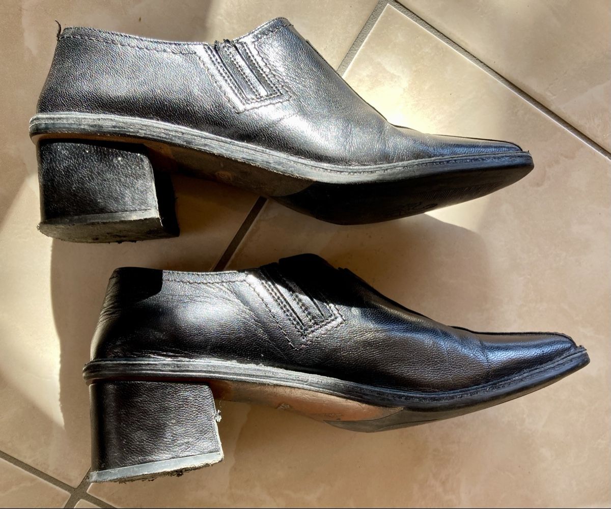 Damenschuhe: Bata Echtleder Stiefeletten, schwarz, Made in Italy – Gebraucht aus Vinelz von Viewfinder84 3