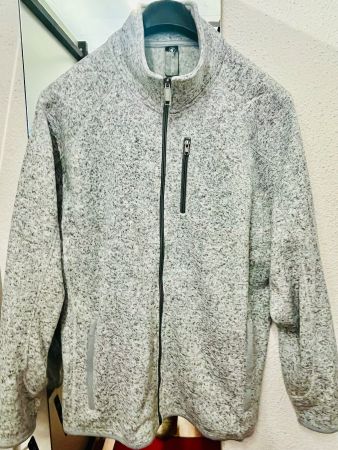 Herren Strickfleece/Faserpelz Jacke "BURNSIDE", Gr3XL 58-60