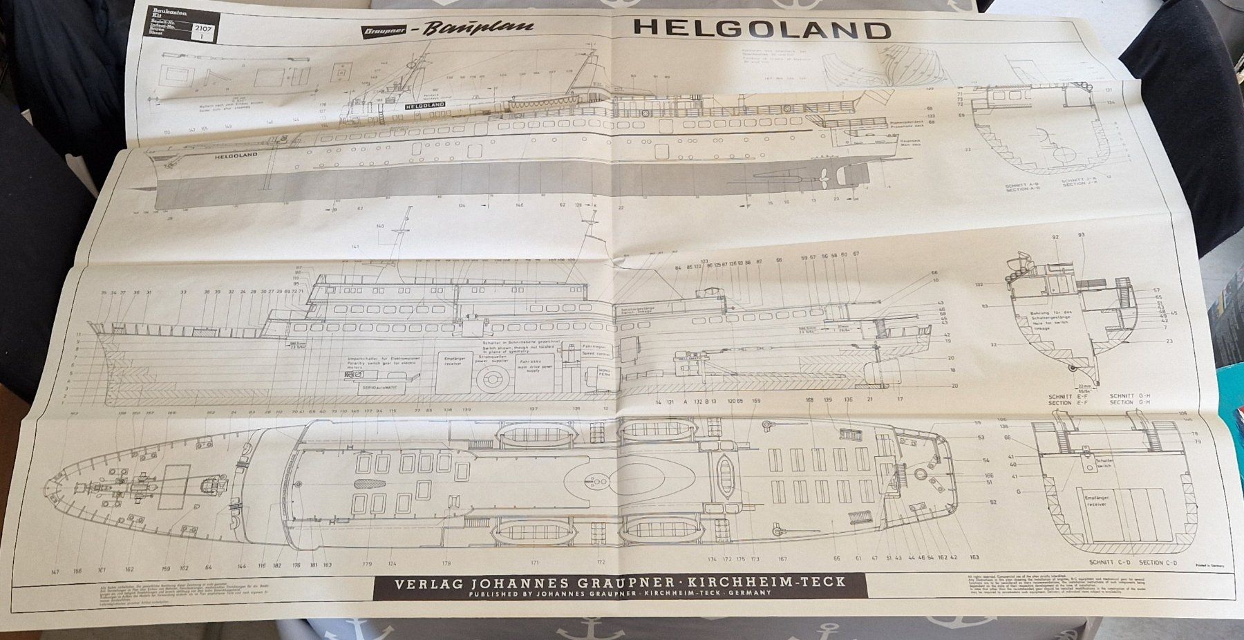 Modellismo RC: MS Helgoland 1963 – Nuovo (secondo la descrizione) da Hausen AG venduto da Fjf130 4