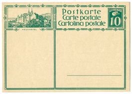 1928 Bildpostkarte Nr. 115-011 mit Bild NEUCHÂTEL *