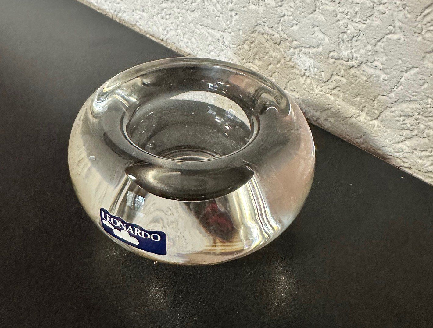 Kerzenständer: Vintage LEONARDO Design Glas-Teelichthalter – Neu (gemäss Beschreibung) aus Abtwil AG von MaVo.0710 1