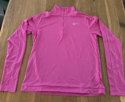 Nike Running Dri-FIT Laufshirt Damen Gr. M – Pink 1/2 Zip