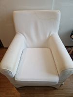 Sessel mit Flecken, Stoffbezug, weiss, 