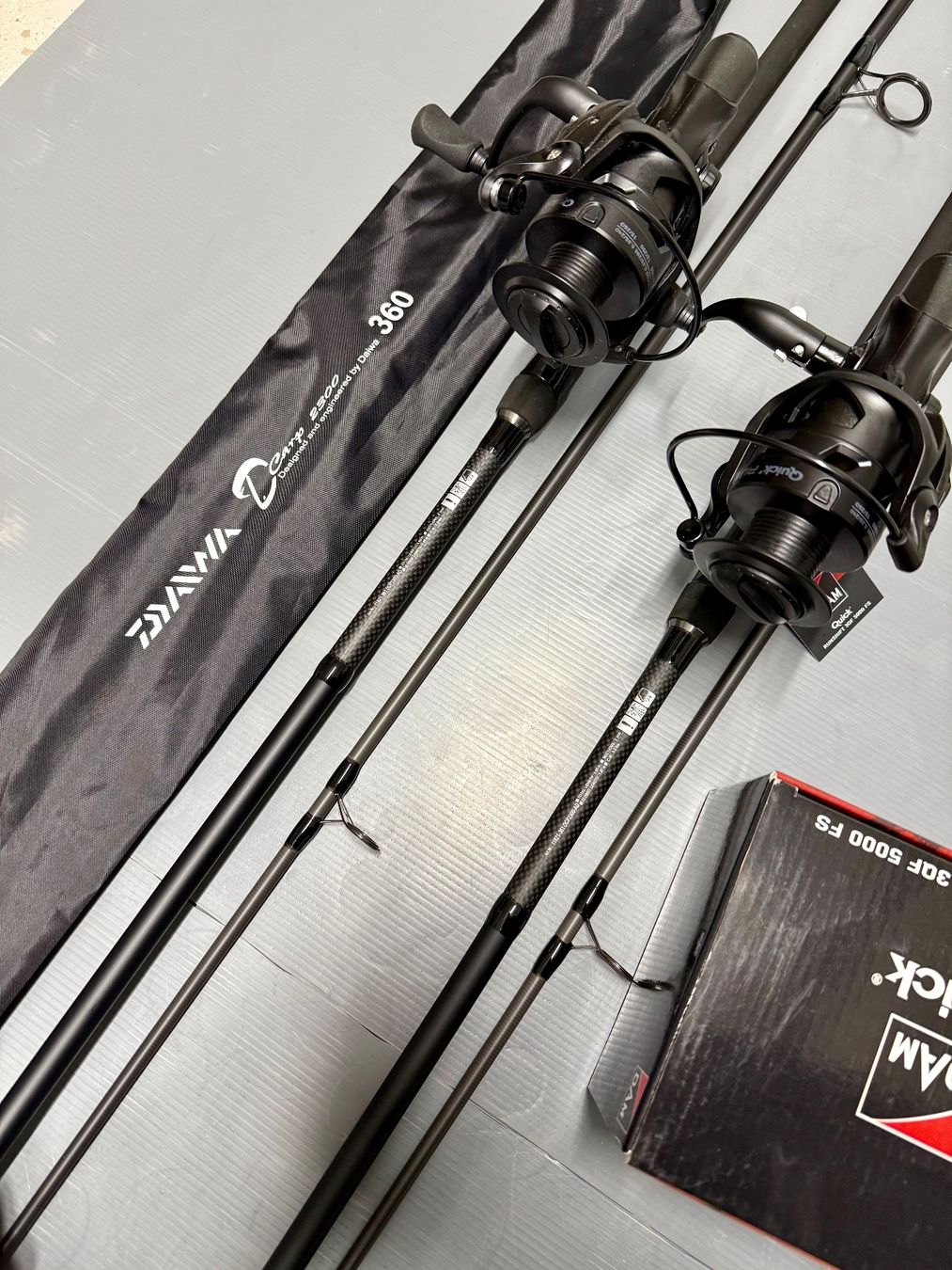 Daiwa Canne da pesca: 2x Daiwa Karpfen Comboruten 3.60m – Nuovo e nell'imballaggio originale da Trimbach venduto da duri.. 3
