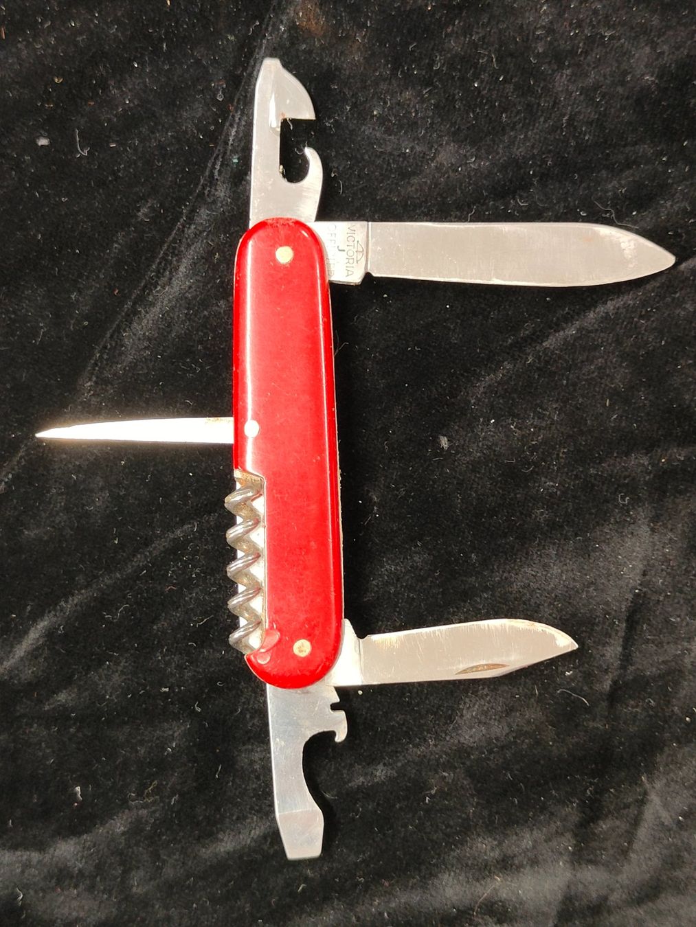 Victorinox Coltelli tascabile: Original Schweizer Offiziersmesser rot, VICTORINOX – Usato da Bauma venduto da SwissMilitaria 4