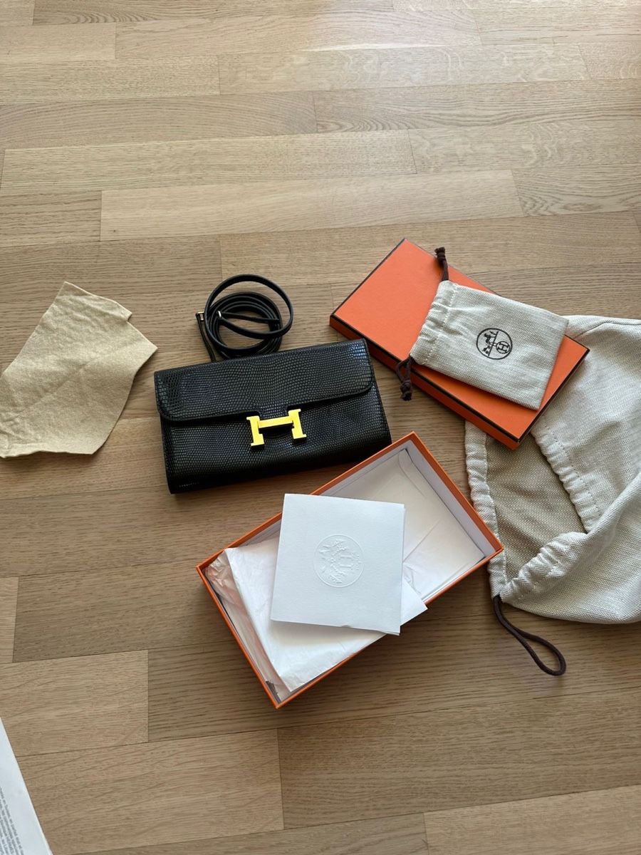 Hermès Borse: Hermès Constance To Go Wallet, Lizard Niloticus, Schwarz – Nuovo (secondo la descrizione) da Mellingen venduto da eli_7hdx 1