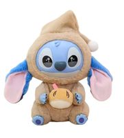 Labubu grande peluche Stitch BRUNE 25 NEUF cm