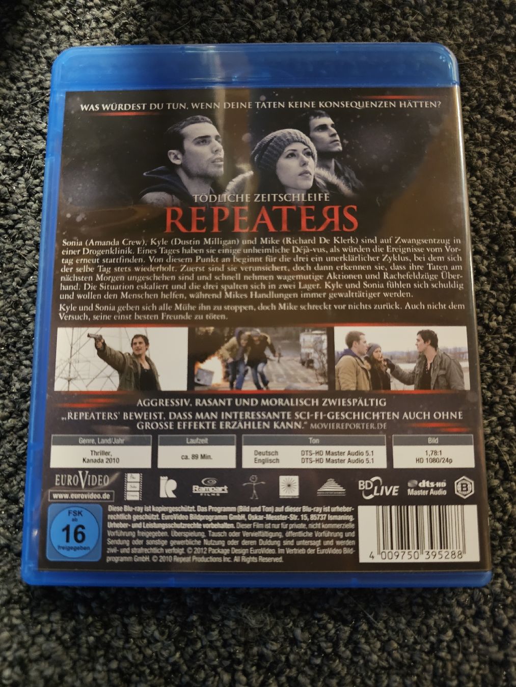 Tutti i DVDs: Blu-Ray: Repeaters - Tödliche Zeitschleife – Usato da Ruswil venduto da jan_bxl5 1