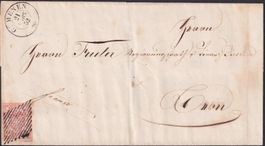 Rayonbrief von GÜMMENEN (BE) 1852 mit Nr.18, Kat: 2'000.-