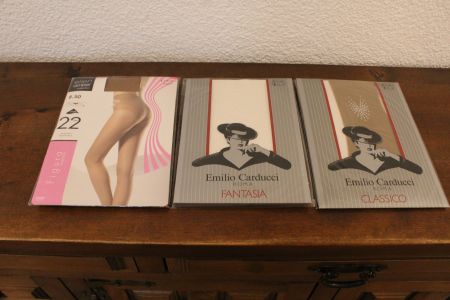 3 Paar Strumpfhosen Gr. 8 1/2  - 9