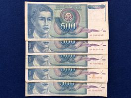 Belgrad 1990 - YU - 5x500 Dinar