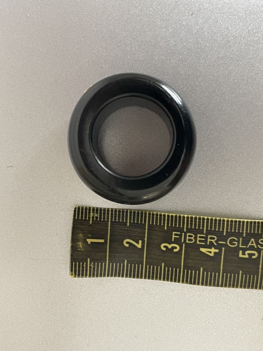 Anelli: UHL Jadeit Ring mit Brillant, ca Gr. 62, schwarz – Usato da Neuhausen am Rheinfall venduto da noelle0810 3