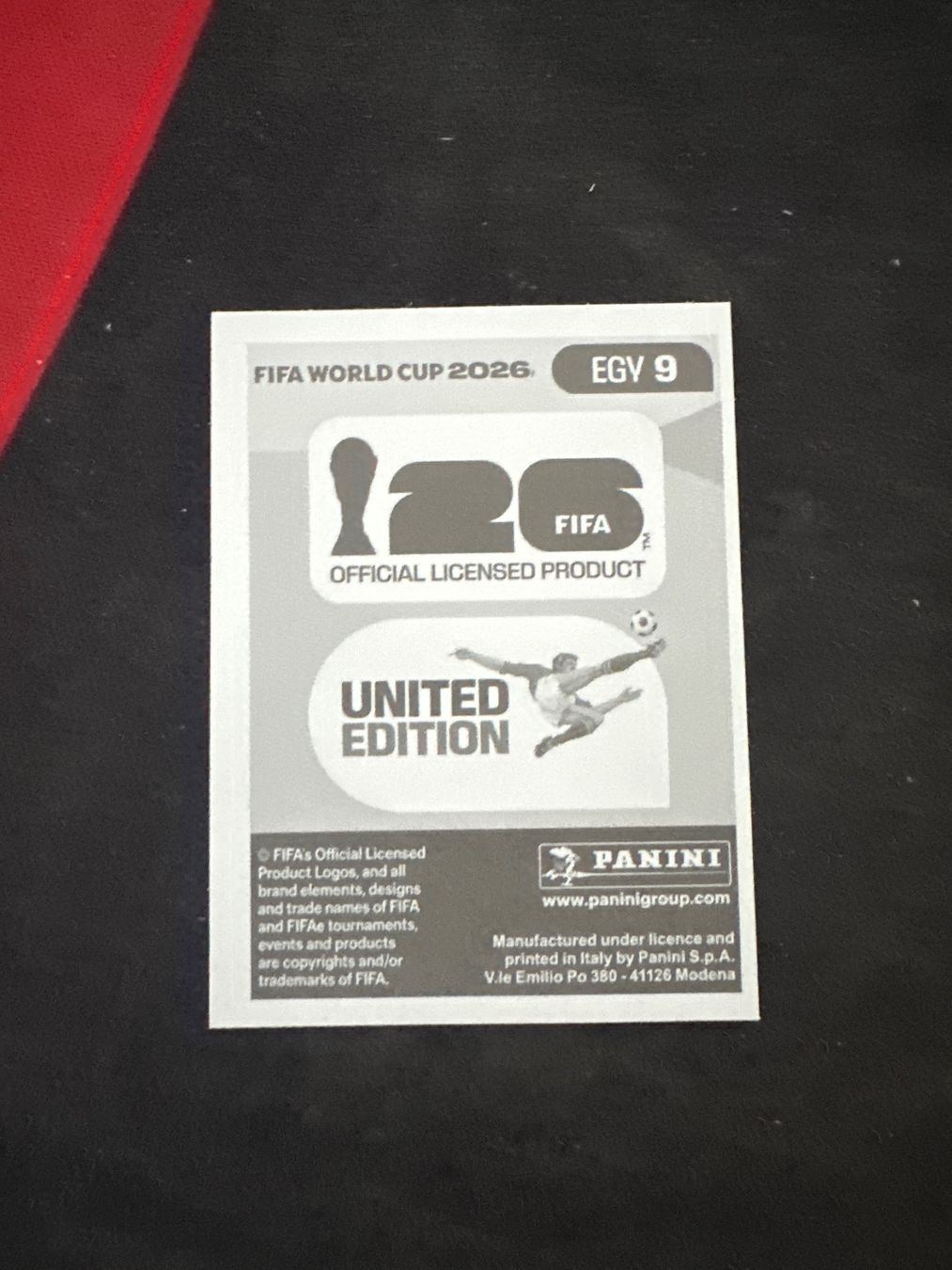 Panini Carte collezionabili: Panini FIFA WM 2026 Sticker - EGY 9 – Usato da Sulz AG venduto da DealWerk 1