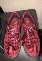 Puma Platform Velours Bordeau,Taille 37,5 Parfait pour l'été