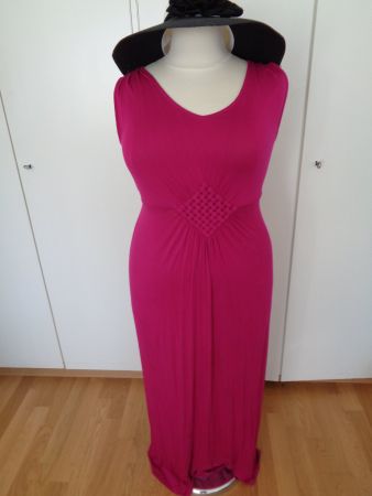 Robe langue de plage fuchsia T. 44