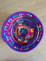 Bunte handgemachte attraktive Korb Schale, Neu