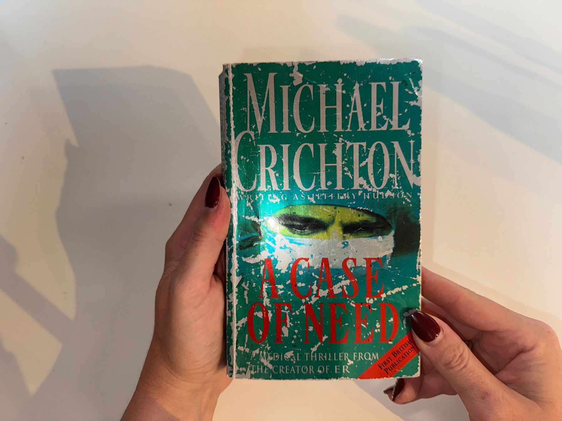 Libri: NOVEL: Michael Crichton, A case of need – Usato da Grosswangen venduto da English_books