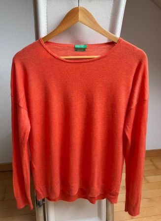 Benetton Kaschmir Blend Oversized Pullover Gr.M