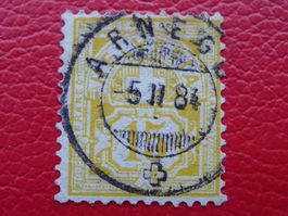 1884, Nr.63A mit Vollstempel: ARNEGG (SG): 5.FEB.1884