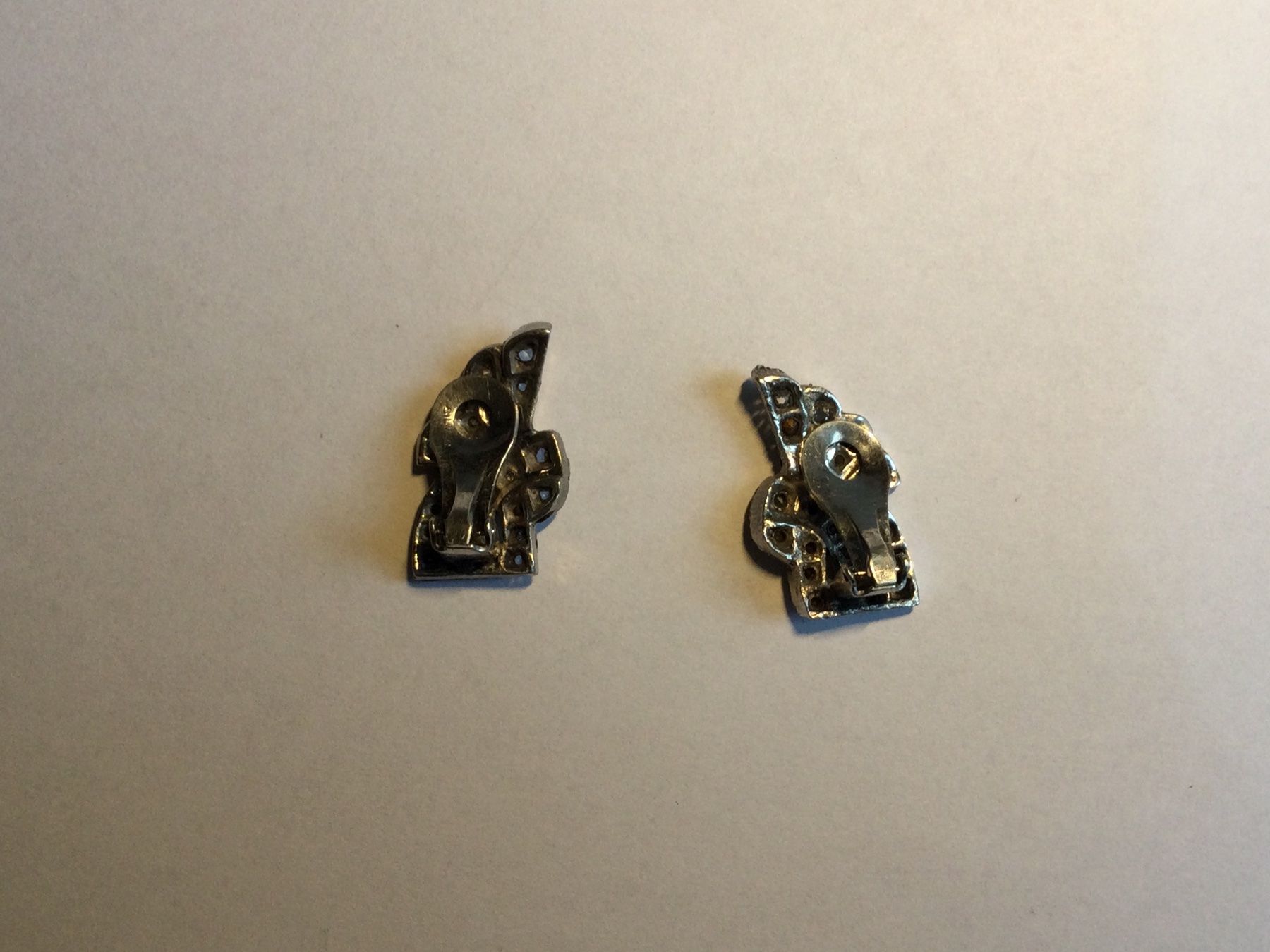 Orecchini pendenti & Orecchini a lobo: Art Deco Silber Strass Ohrringe 1920 – Usato da Niederhasli venduto da YHHC 2