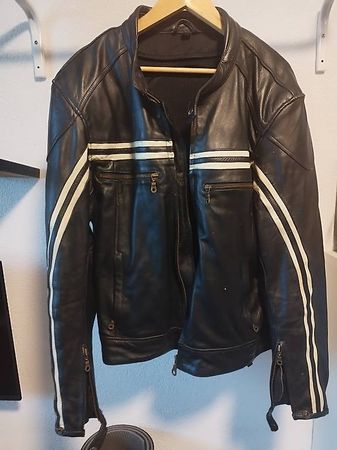 Veste moto cuir homme 56