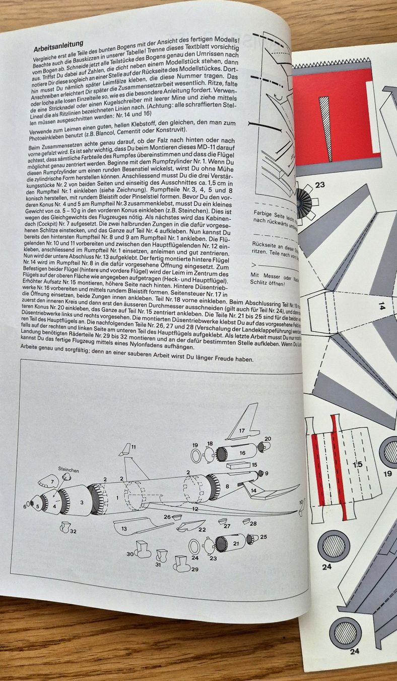Swissair Kit di modellismo & Modellini statici: Modellbogen MD-11,  SWISSAIR – Nuovo (secondo la descrizione) da Fällanden venduto da Blausegelfliege 1