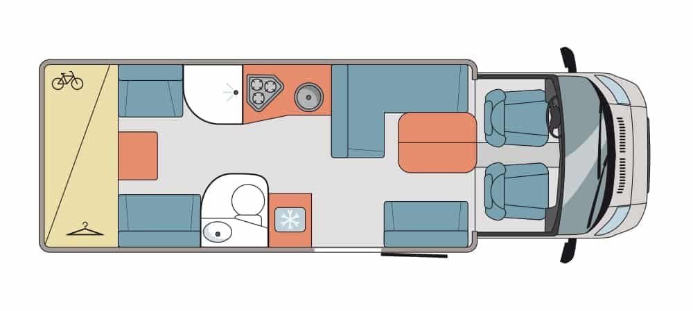 Chausson Veicoli da campeggio: Profilé Chausson Flash 716, Ford Transit,Mod.Famille,5 pers – Usato da Vaulion venduto da ren_2mgb 2