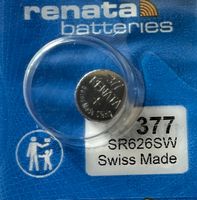 Renata Batterie Typ 377 (SR626) Uhren Knopfbatterie