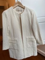 Zara Basic White Spring Coat - size M