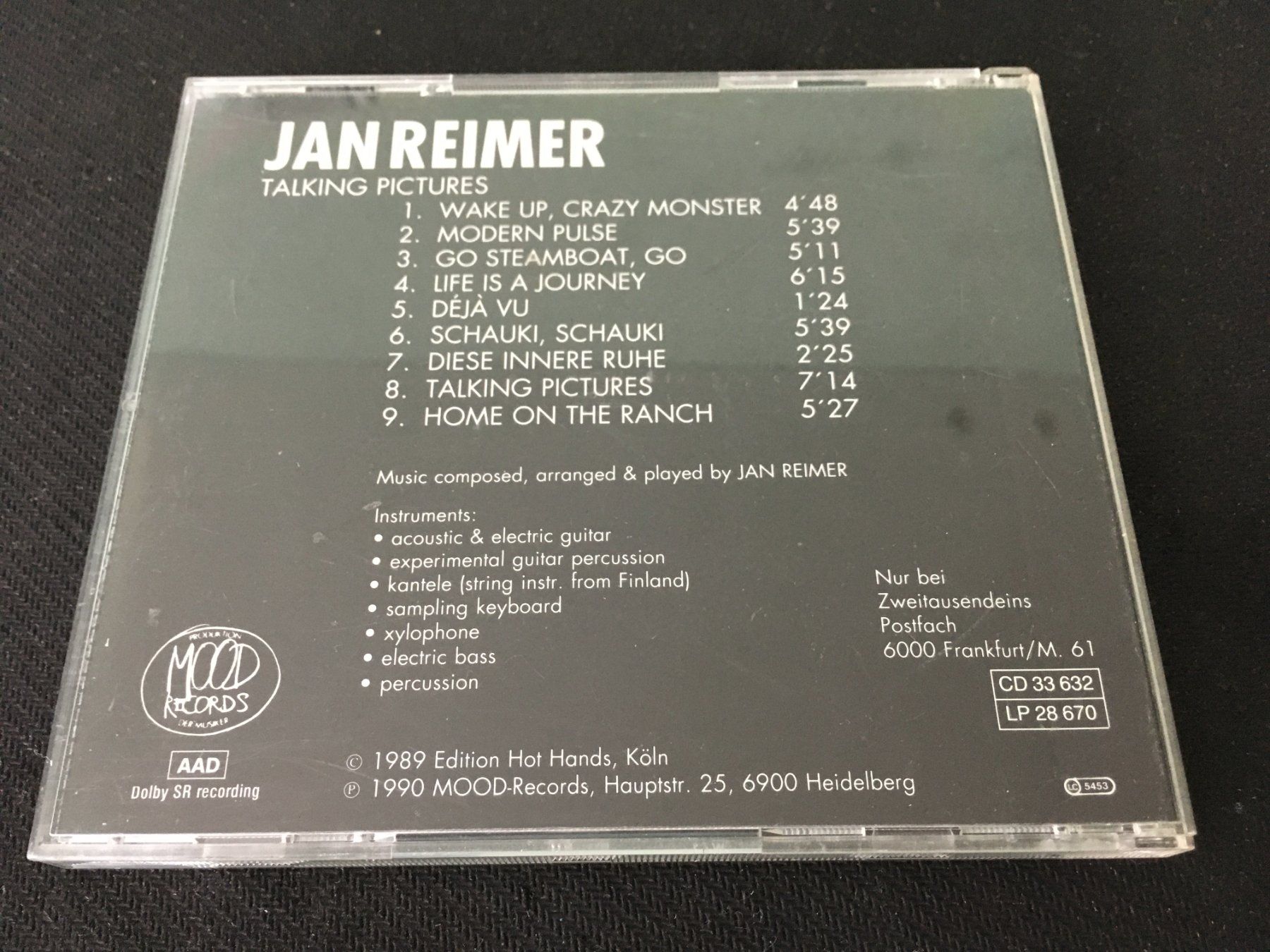 CDs: Jan Reimer - Talking Pictures -CD- – Gebraucht aus St.Gallen von MedienJoe 2