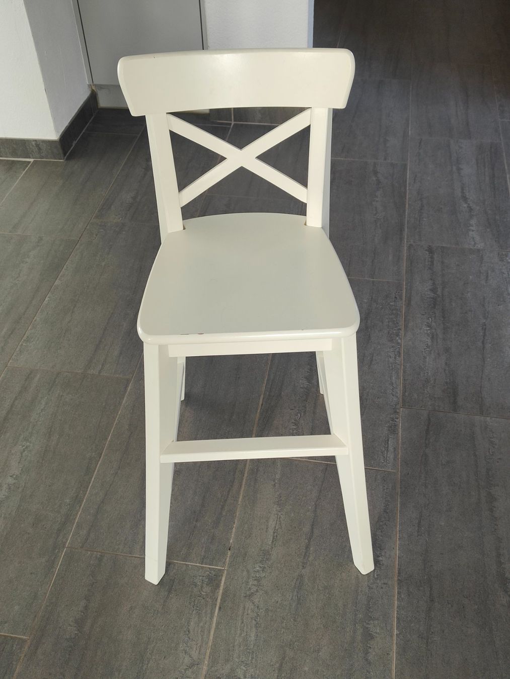 Ikea Sedie: Gebrauchter Holzstuhl, weiss – Usato da Langnau b. Reiden venduto da Chuba57