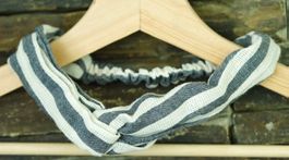 Haarband blau weiss one size