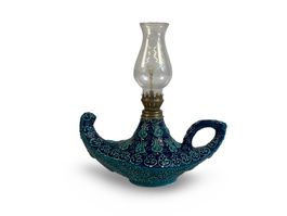 Orientalische Öllampe aus Keramik