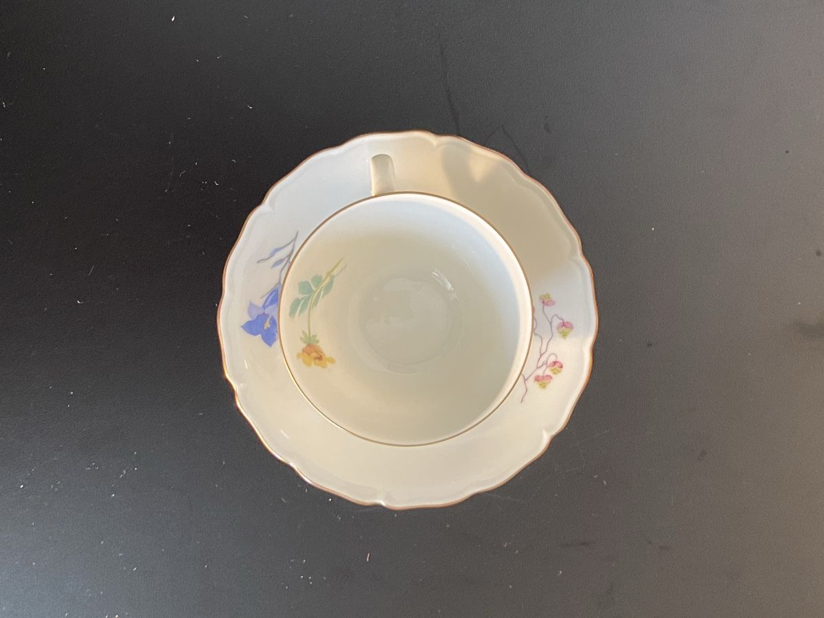 Seltmann Geschirrsets: Seltmann Weiden Blumenmuster Mocca Tassen, 2 Stk – Gebraucht aus Flawil von sonnengeist 5
