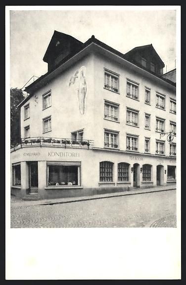Cartoline postali: AK Einsiedeln, Hotel St. Meinrad – Usato da Berlin venduto da bartko-reher