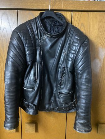 Motorrad Ledercombi schwarz gebr. Jacke Gr. 58  Hose Gr. 56